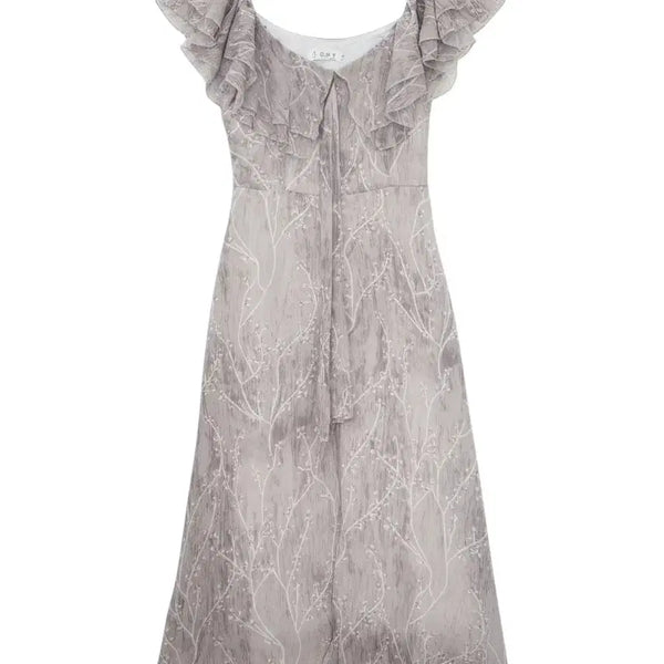 [BUNJANG] S.N.Y. Gray Tone Long Dress (Women's S) / 여성S/ S.N.Y 그레이톤 롱원피스 빈티지킹