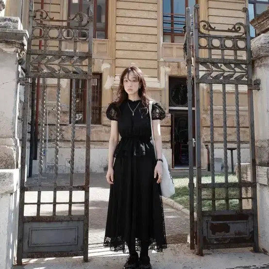[BUNJANG] Fleta Black Dress / 플레따 블랙 드레스