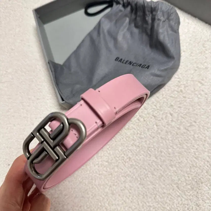 [BUNJANG] Balenciaga Belt Strawberry Milk Pink Size 85 / 발렌시아가 벨트 딸기우유 핑크 85사이즈