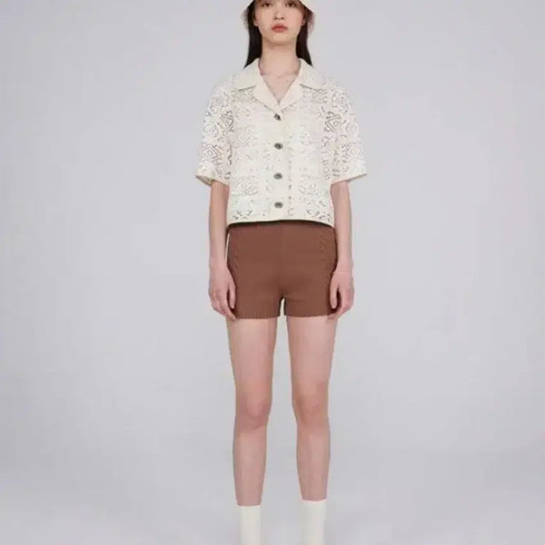 [BUNJANG] RAVE Lace Half Sleeve Jacket / 22년 레이브 레이스 하프 슬리브쟈켓F 55 66