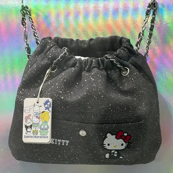 [BUNJANG] Hello Kitty Drawstring Chain Bag Backpack / *새상품)헬로키티 복조리 체인백가방 2종 백팩