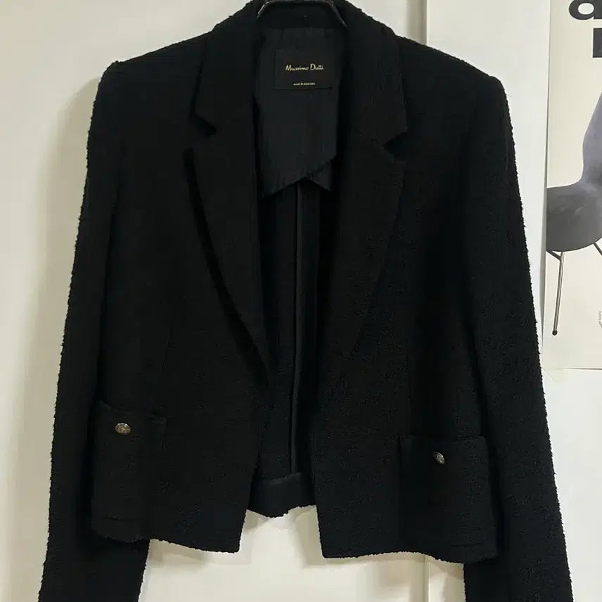[BUNJANG] Massimo Dutti Black Tweed Jacket / 마시모두띠 블랙 트위드 자켓