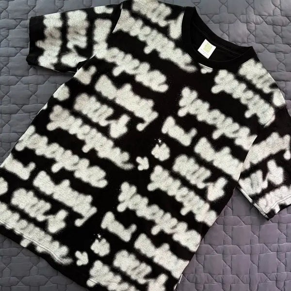 [BUNJANG] YESSEESEO Spray Short Sleeve T-Shirt (M) / 예스아이씨 스프레이 반팔 M