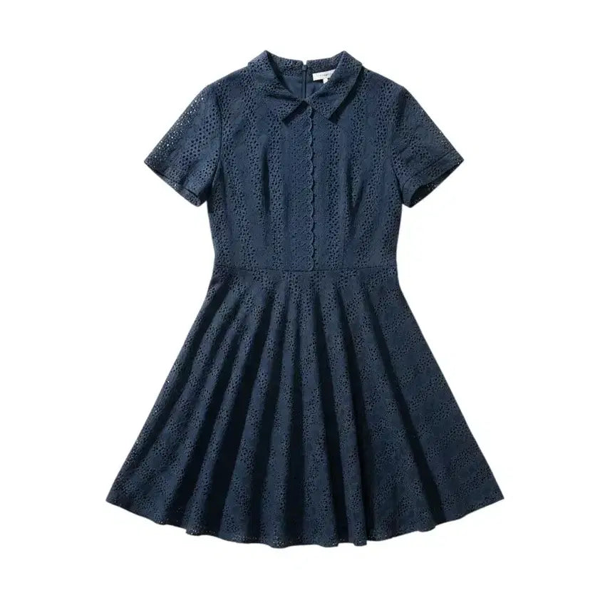 [BUNJANG] BCBGMAXAZRIA Women's Punch Lace Short-Sleeve Dress Vintage / 여성85/ 비씨비지 펀칭 레이스 반팔 원피스 빈티지킹