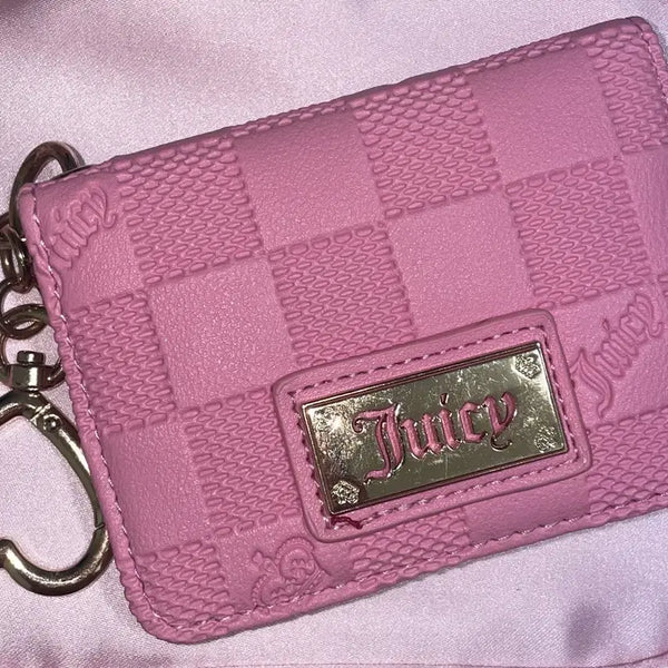 [BUNJANG] Juicy Couture Pink Card Wallet / 쥬시꾸뛰르 Juicy Couture 핑크 카드지갑 반지갑 Gal 갸루