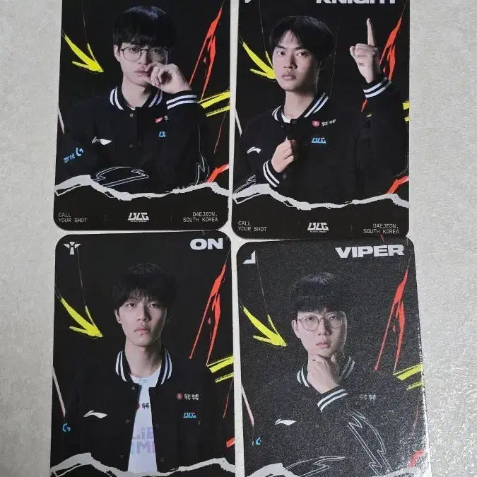 [BUNJANG] BLG Esports MSI Photocard Set (XUN, Knight, ON, Viper) / BLG MSI 포토카드 XUN KNIGHT ON VIPER