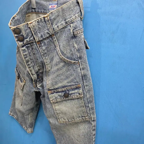 [BUNJANG] Levi's Japan 2001 Acid Wash Cargo Denim Bermuda Shorts / 2001년산 리바이스 재팬 애시드 워시 카고 데님 버뮤다 반바지 28