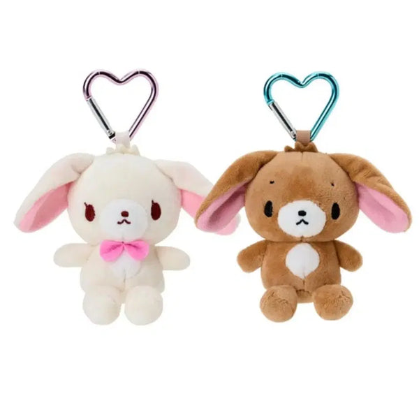 [BUNJANG] Sanrio Sugarbunnies Shirousa Kurousa Mini Mascot Heart Keychain Carabiner / 산리오 슈가바니즈 시로우사 쿠로우사 미니 마스코트 하트 키홀더 카라비너