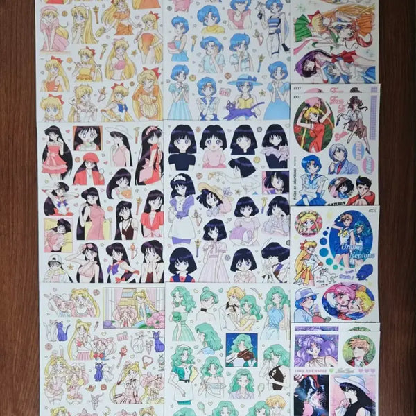 [BUNJANG] Sailor Moon Anime Sticker Set / 세일러문 애니 인믹 (2) 인스 수꾸 판스 다꾸 스티커 띵 처분