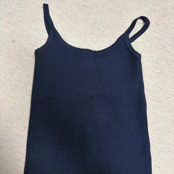 [BUNJANG] Urbanic 30 Navy Sleeveless Knit / 얼바닉 30 urbanic 30 네이비 민소매 니트