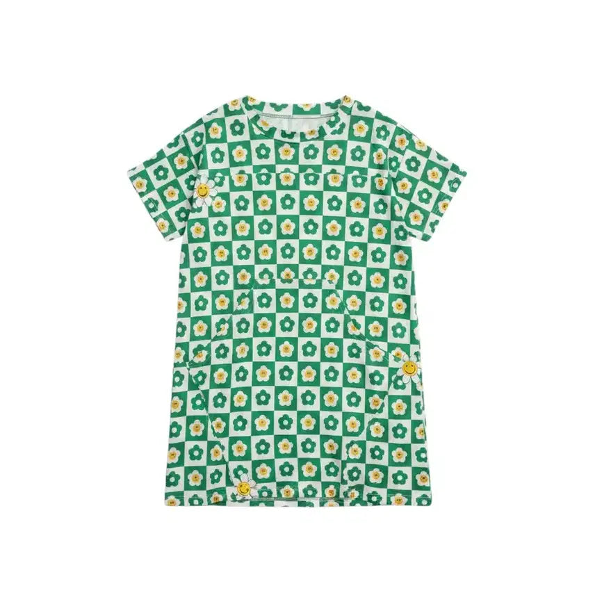 [BUNJANG] Vintage King Women's Smile Cooling Fabric Ice Long Short-Sleeve Dress / 여성F/ 스마일 냉감 소재 아이스 냉장고 반팔 롱원피스 빈티지킹