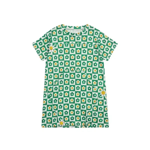 [BUNJANG] Vintage King Women's Smile Cooling Fabric Ice Long Short-Sleeve Dress / 여성F/ 스마일 냉감 소재 아이스 냉장고 반팔 롱원피스 빈티지킹