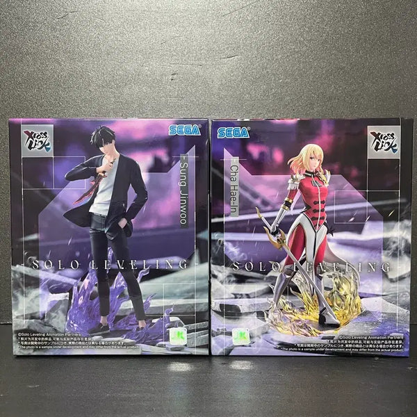 [BUNJANG] Solo Leveling Sung Jinwoo Cha Hae-in X-ROS Figure (Sealed) / 미개봉 나혼자만레벨업 성진우 피규어 차해인 피규어 엑스로스 피규어