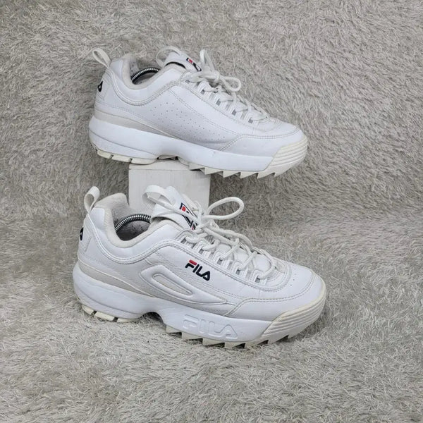 [BUNJANG] FILA Disruptor 2 White Sneakers / 구제짱짱맨 250 FILA 휠라 디스럽터2 화이트 스니커즈