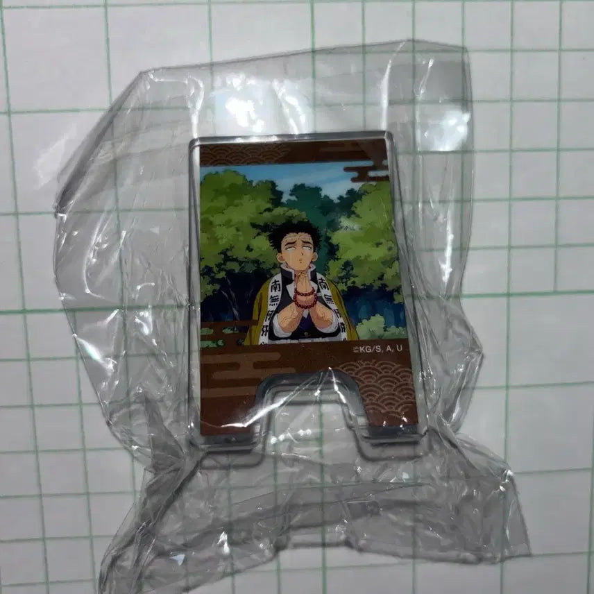 [BUNJANG] Demon Slayer Gyomei Double-Sided Stand Acrylic Clip (Sealed) / (미개봉) 귀멸의 칼날 교메이 양면 스탠드 아크릴 클립