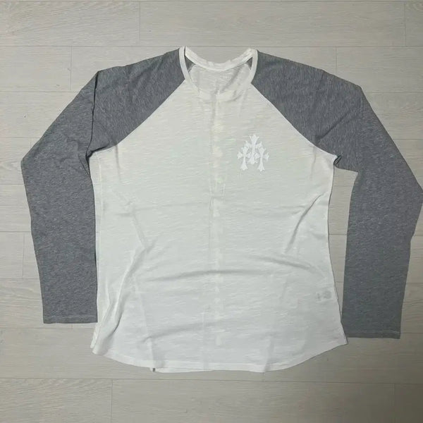 [BUNJANG] Vintage Chrome Hearts Raglan Long Sleeve Cross T-Shirt / 빈티지 크롬하츠 레글런 나그랑 크로스 롱슬리브