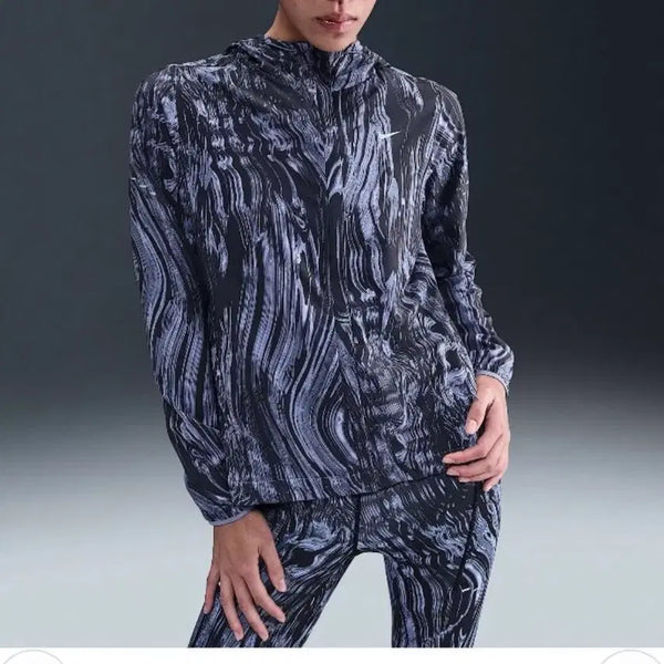 [BUNJANG] Nike Women's Swift Repel UV Print Running Windbreaker Jacket M / 나이키 우먼 스위프트 리펠 uv프린트 러닝 바람막이 자켓 m