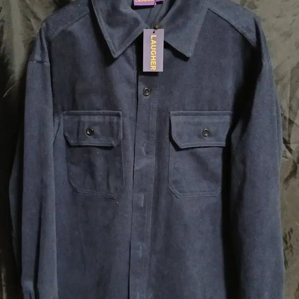 [BUNJANG] LAUGHER Navy Cotton Shirt M / LAUGHER 라퍼 셔츠 M 네이비