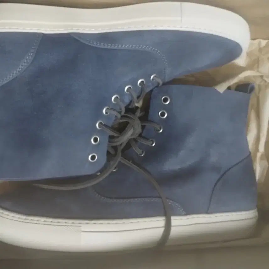 [BUNJANG] Buttero High Suede Sneakers Navy / 부테로 하이 네이비
