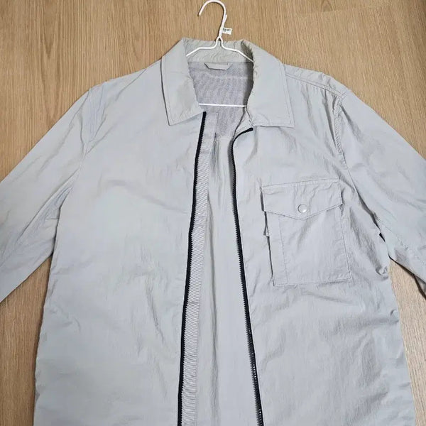 [BUNJANG] Concept One Nylon Zip-Up Shacket Jacket Mint / 컨셉원 나일론 집업 셔켓 자켓 민트