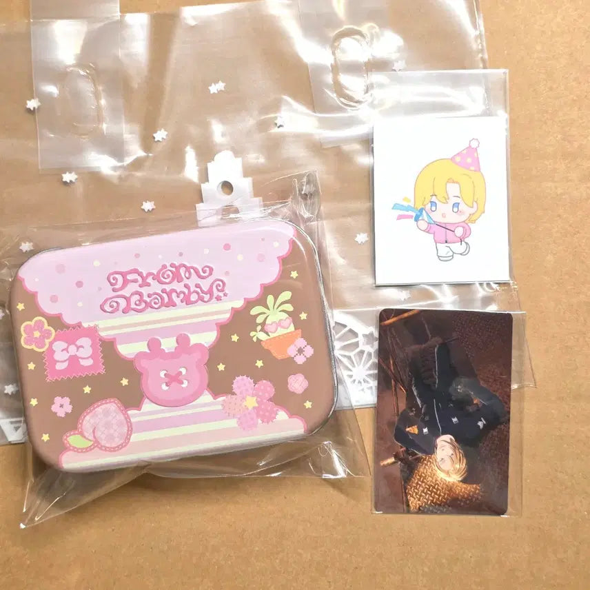 [BUNJANG] PLAVE Bambi Birthday Cookie Tin Case Set - Noah Lucky Draw Photocard & Sticker / PLAVE 플레이브 십카페 밤비 생일쿠키 틴케이스- 노아 럭드포카,스티커