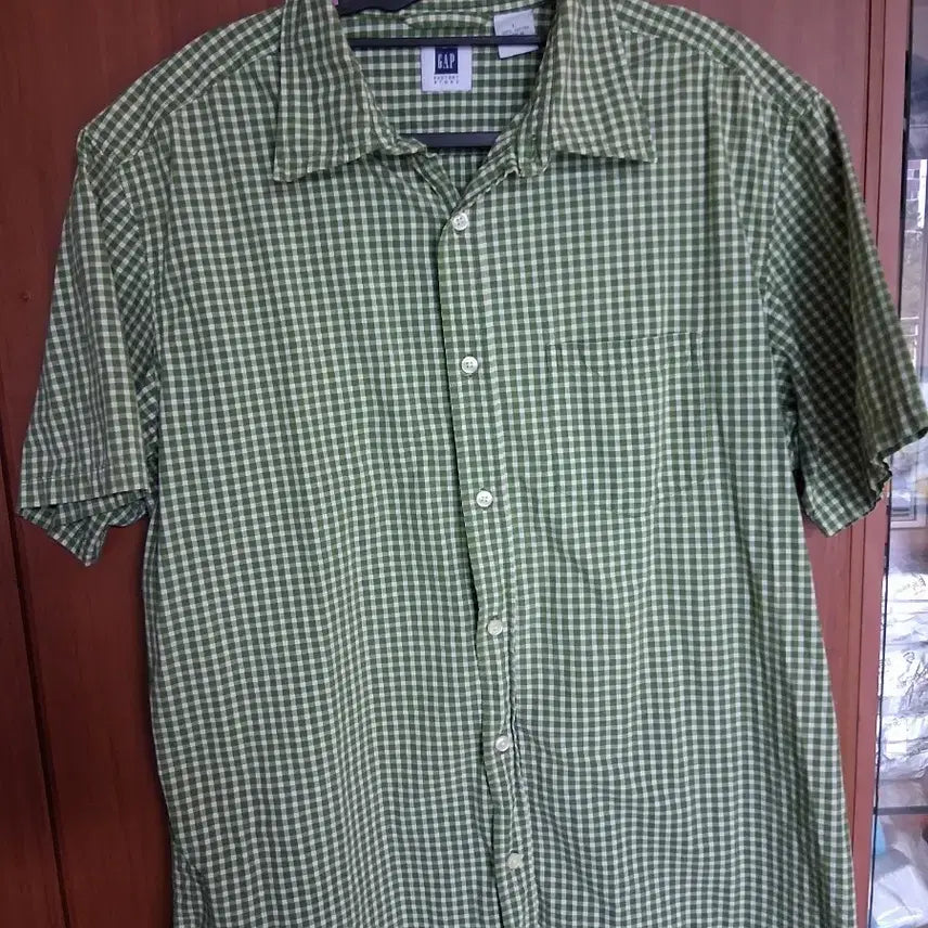 [BUNJANG] Gap Check Short Sleeve Shirt (L) / 갭 체크 반팔 셔츠 (L)