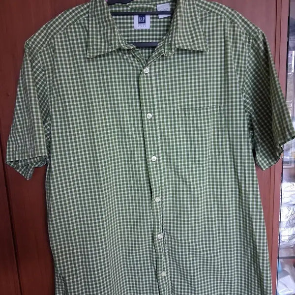 [BUNJANG] Gap Check Short Sleeve Shirt (L) / 갭 체크 반팔 셔츠 (L)