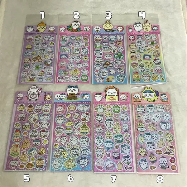 [BUNJANG] Dazzling Creatures Stickers (16 Varieties) / 먼작귀 스티커 16종류