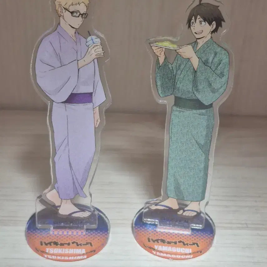 [BUNJANG] Haikyuu!! Tsukishima & Yamaguchi Festival Yukata Acrylic Stand Bundle Set / 하이큐 츠키시마 야마구치 마츠리 유카타 아크릴