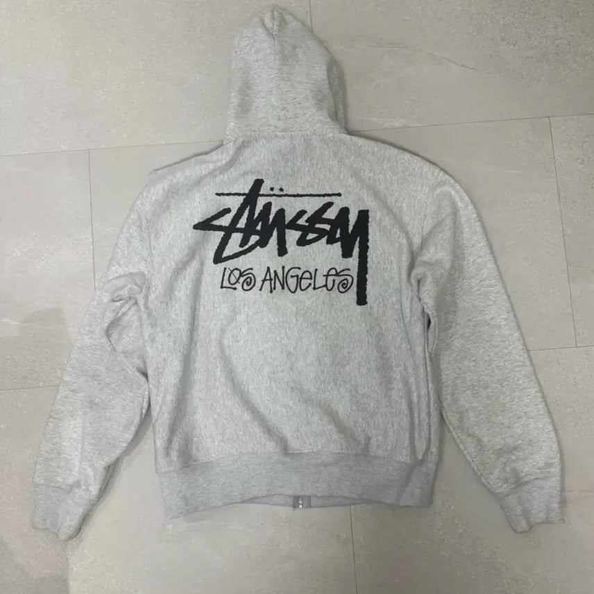 [BUNJANG] Stussy LA Stock Logo Hoodie / 스투시 la 스탁 후드집업 L