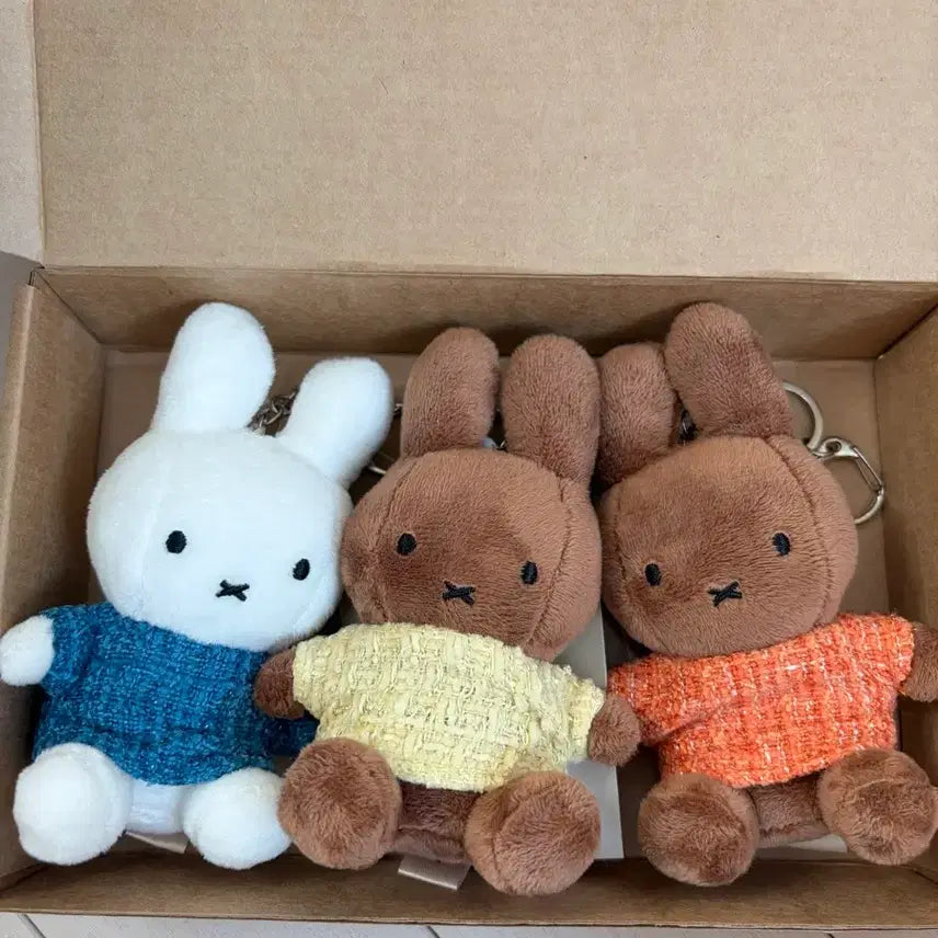 [BUNJANG] Set Tweed Miffy Doll / 세트)트위드 미피 인형