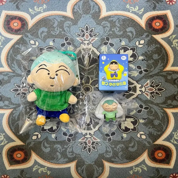 [BUNJANG] Crayon Shin-chan "Hoon-i" Plush Doll & Cushion Mood Lamp Set / 짱구_이훈이 봉제인형 13cm + 짱구쿠션무드등 훈이 세트 새상품