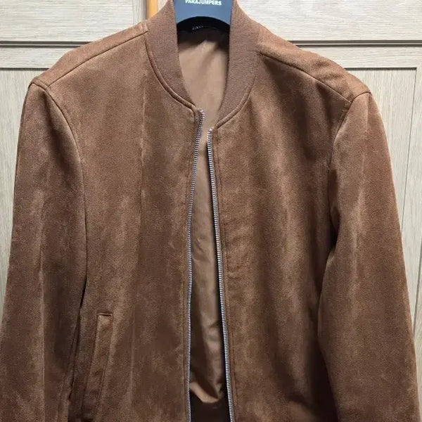[BUNJANG] ZARA Suede Jumper Beige Size 100 (42) / 자라(ZARA) 점퍼(베이지 컬러, 100사이즈. 42사이즈)