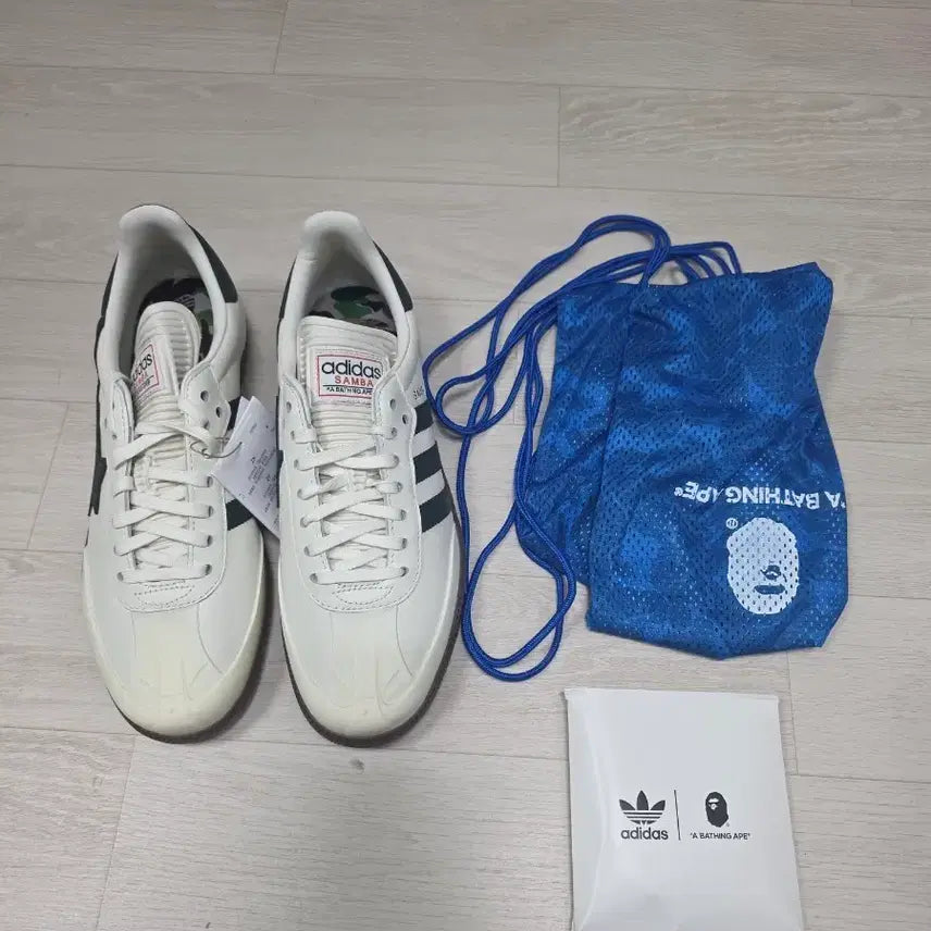 [BUNJANG] Adidas x Bape Samba Off White Shadow Green / 아디다스 x 베이프 삼바 오프 화이트 셰도우 그린