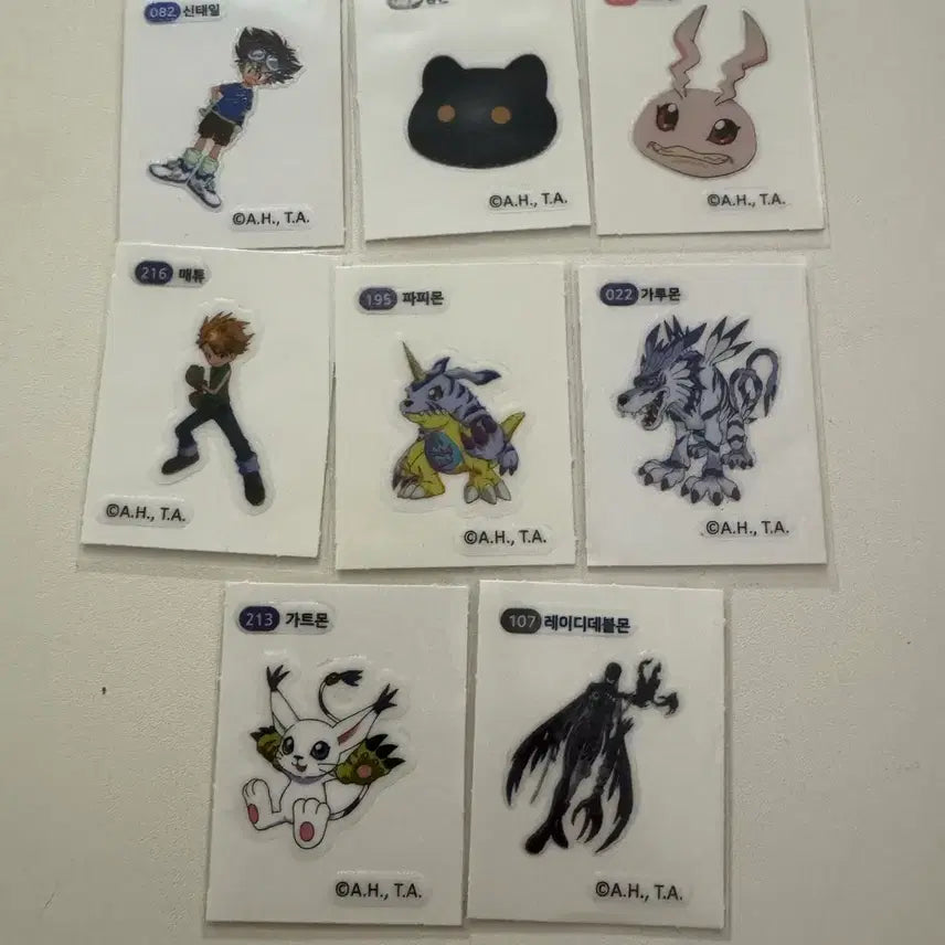 [BUNJANG] Digimon Sticker Bundle Set - Koromon, Piximon Line / 디지몬 스티커 코로몬 파피몬라인 등 일괄