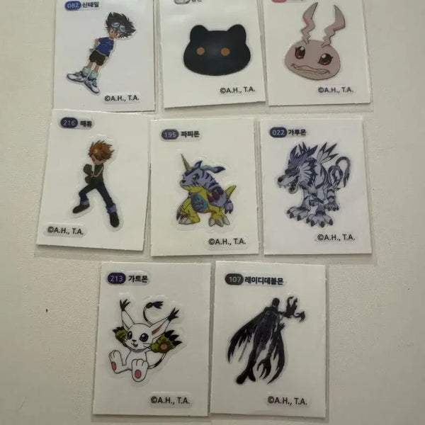 [BUNJANG] Digimon Sticker Bundle Set - Koromon, Piximon Line / 디지몬 스티커 코로몬 파피몬라인 등 일괄