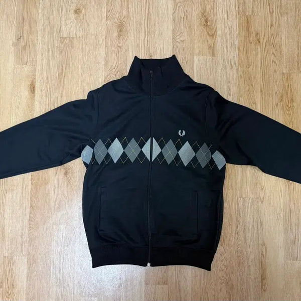 [BUNJANG] Fred Perry Argyle Track Top Zip-Up Jacket Navy S / FRED PERRY 프레드페리 아가일 트랙탑 져지 집업 자켓