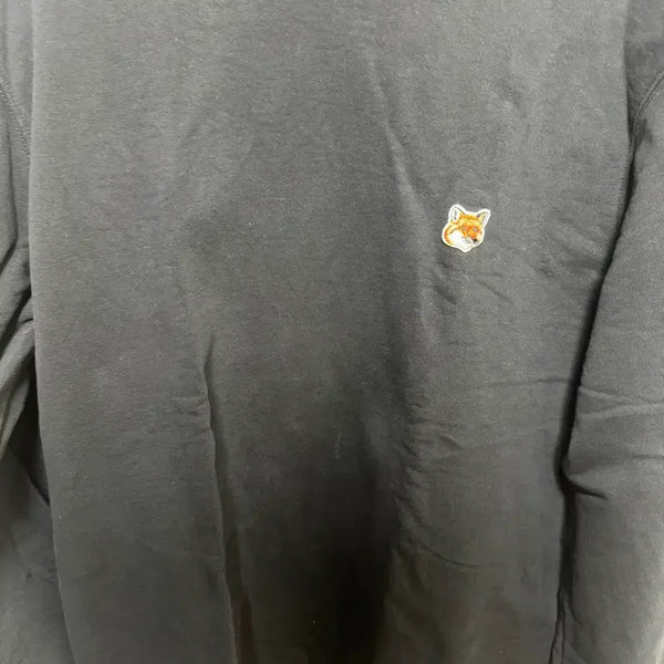 [BUNJANG] Maison Kitsuné Fox Patch Sweatshirt Black / 메종키츠네 맨투맨 블랙