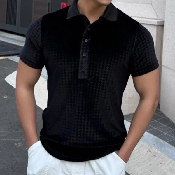 [BUNJANG] Hound Velvet Muscle Fit Polo Shirt / 하운드 벨벳 머슬핏 카라티