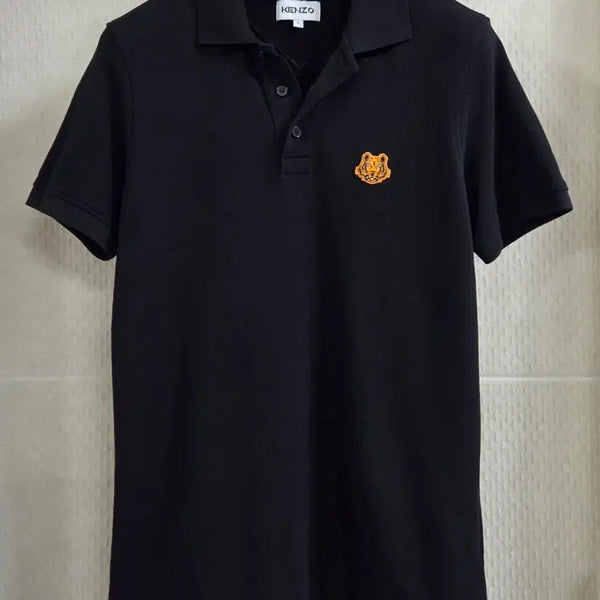 [BUNJANG] Kenzo Tiger Embroidered Short-Sleeve Polo Shirt Black S / 겐조 타이거 반팔 카라티 블랙 S