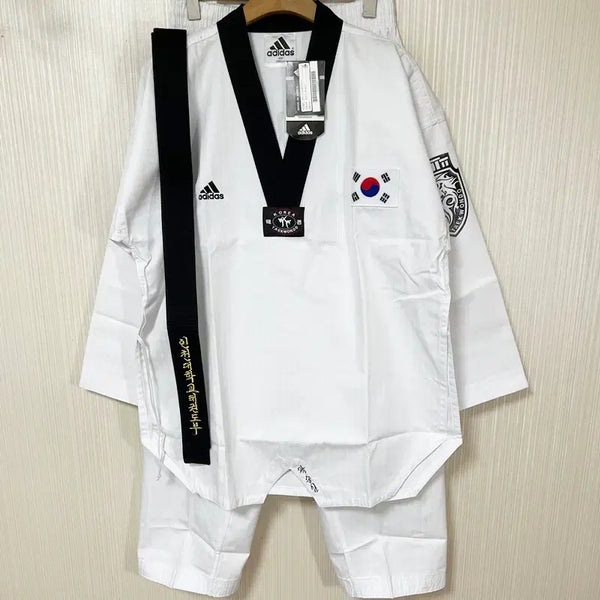 [BUNJANG] Adidas Incheon University Taekwondo Department Taekwondo Dobok Set (Size 180) / 아디다스 인천대학교 태권도부 태권도 도복상하 100(180)