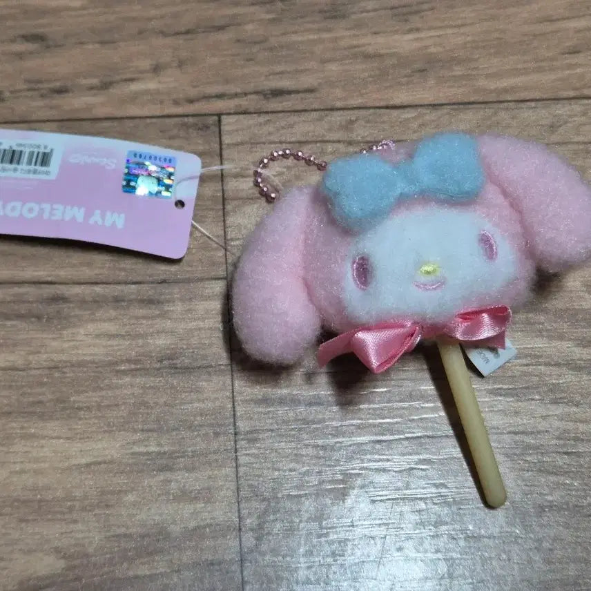 [BUNJANG] Sanrio My Melody Cotton Candy Face Bag Charm Keychain / 산리오 솜사탕 얼굴 가방걸이 키링-마이멜로디