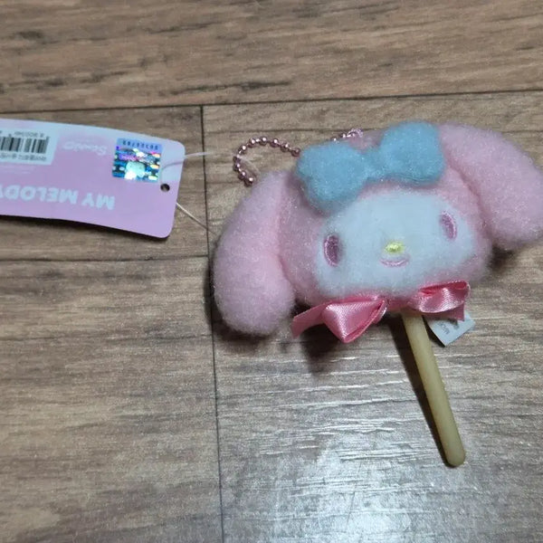 [BUNJANG] Sanrio My Melody Cotton Candy Face Bag Charm Keychain / 산리오 솜사탕 얼굴 가방걸이 키링-마이멜로디