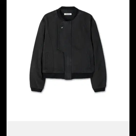 [BUNJANG] 9999 Archive Curved Bomber Jacket Black / 9999아카이브 Curved Bomber Jacket