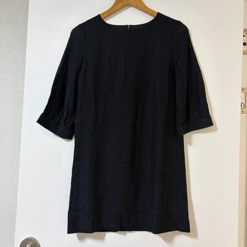 [BUNJANG] Black Silk Blend Dress / 블랙 실크 견 원피스