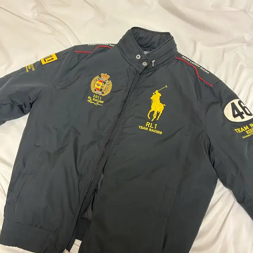 [BUNJANG] Polo Ralph Lauren 2011 Racing Jacket Black XL / 폴로 랄프로렌 2011 레이싱 자켓 블랙 XL