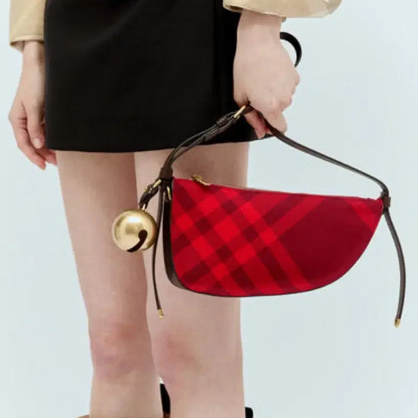 [BUNJANG] Burberry Mini Sling Shoulder Bag Red Check / 버버리 슬링백 레드 (새상품 더스트백있음)
