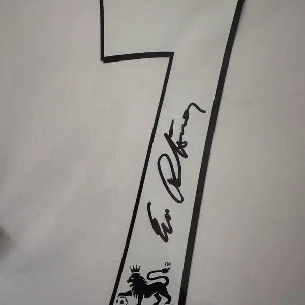 [BUNJANG] Eric Cantona Signed 1996 FA Premier League Logo Marker Paper / 에릭칸토나 친필 사인 싸인 마킹지 판매