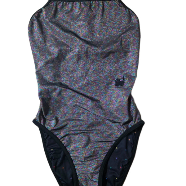 [BUNJANG] Glitter One-Piece Swimsuit / 글리터 원피스 수영복 (착샷)