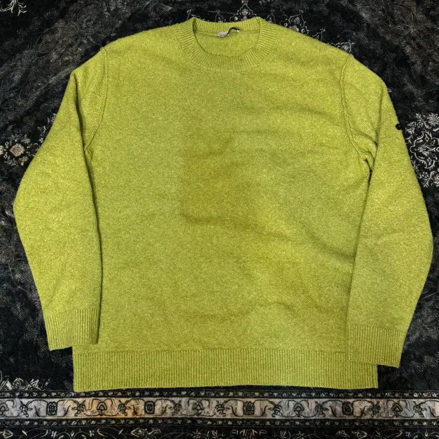 [BUNJANG] Stone Island Knit Lime Green / 스톤아일랜드 니트 라임 그린